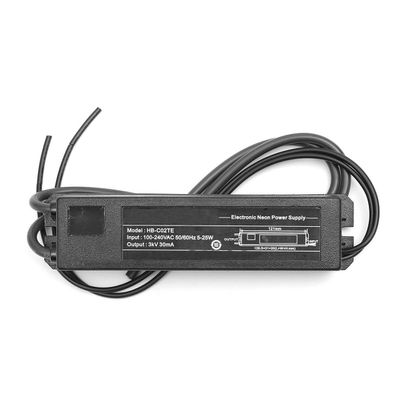 HB-C02TE 3KV Power Supply for Glass Neon Sign Electronic Neon Light Transformer with Heat Shrink Protective Pipe