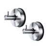 YOHOM Stainless Steel Vacuum Suction Cup Bathroom Shower Holders - Removable Towel Rack, Bathrobe and Loofah Hooks with Brushed Finish view 1