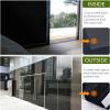 VELIMAX Static Cling Total Blackout Window Film Privacy Room Darkening Window Tint Black Window Cover 100% Light Blocking No Glue (17.7 x 78.7 inches) view 4