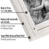 Americanflat Hinged 5x7 Double Picture Frame with 2 Photo Openings and Polished Glass - Distressed Wood Collage Picture Frames for Tabletop and Wall Display - Hampton Collection - Aspen White view 3