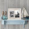 Americanflat Hinged 5x7 Double Picture Frame with 2 Photo Openings and Polished Glass - Distressed Wood Collage Picture Frames for Tabletop and Wall Display - Hampton Collection - Aspen White view 4