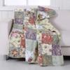 Greenland Home Blooming Prairie Quilted Patchwork Throw view 2