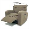 Recliner Chair Cover Stretch Pique Warm Maroon 712 view 2