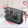 Better Houseware Utensil Drying Rack, Silverware Drying Basket with Hooks, 3-Compartment Steel Holder, Fits Most Dish Racks and Wall Grids, 2 x 8 x 4 Inch, Black view 3