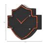 Harley-Davidson Etched Bar & Shield Shaped Neon Clock view 2