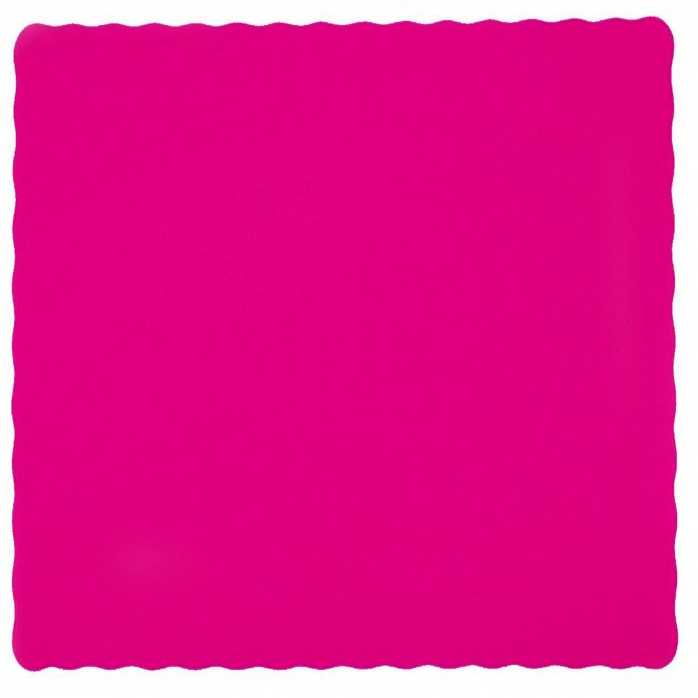 party favors plus 50 Hot Pink Paper Placemats Scalloped Edge 10x14