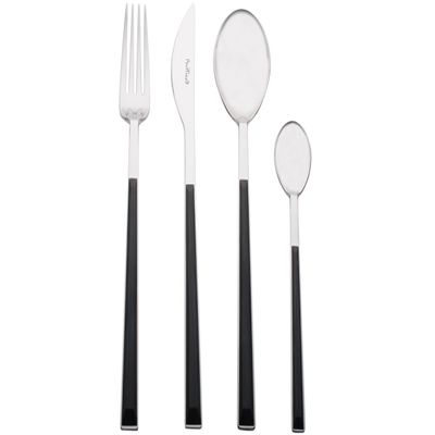Pinti Sushi Queen for Red Vanilla 24 Piece Flatware Set, Ebony