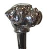 Chrome Bulldog Beer Tap Handle Sports Bar Kegerator Resin Zombie Breweriana Mac view 2