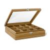 Bredemeijer 12 Compartment Tea Box Made of Bamboo with Windows view 1