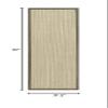 SAFAVIEH Natural Fiber Collection Runner Rug - 2'6" x 8', Green & Green, Border Stripe Sisal Design, Easy Care, Ideal for High Traffic Areas in Living Room, Bedroom (NF442A) view 2