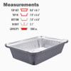 (120 Pack) Premium 2.5-LB Takeout Pans with Lids - 8.6" x 6.1" x 2" l Heavy Duty Disposable Aluminum Foil for Catering Party Meal Prep Freezer Drip Pans BBQ Potluck Holidays view 4