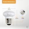 Xtricity R14 Dimmable LED Light Bulbs, E26 Base, 4.5W (40 Watt Equivalent), 3000k Soft White, 300 Lumens  Curio Cabinet Lighting, China Cabinet Lights - Mini Light Bulbs, RoHS Compliant (3 Pack) view 2
