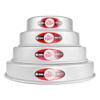 Fat Daddio's Anodized Aluminum 4-Tiered Even Round Cake Pan Set, 2 Inch Depth view 1