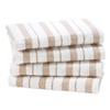 COTTON CRAFT Oversized Kitchen Towels - 4 Pack 100% Cotton Basketweave Tea Dish Towels - Absorbent Reusable Low Lint Quick Dry - Cooking Drying Restaurant Bar Cleaning Cloth Napkin -20x30 Linen Stripe view 1