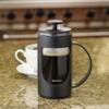BonJour Coffee Unbreakable Plastic French Press, 12.7-Ounce, Ami-Matin, Black view 2