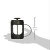 BonJour Coffee Unbreakable Plastic French Press, 12.7-Ounce, Ami-Matin, Black view 4