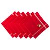 Embroidered Mistletoe 100% Cotton Oversized Napkin for Holidays, Family Gatherings, & Christmas Dinner - Set of 6 (20x20) view 1
