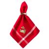 Embroidered Mistletoe 100% Cotton Oversized Napkin for Holidays, Family Gatherings, & Christmas Dinner - Set of 6 (20x20) view 4