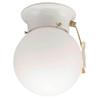 Westinghouse 6668000 Flush Mount, 1-Light 60 Watts, White view 1