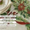 Benson Mills Christmas Ribbons Engineered Printed Fabric Table Cloth, Winter, Holiday and Christmas Tablecloth (60" X 104" Rectangular, Xmas Ribbons) view 3