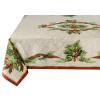 Benson Mills Christmas Ribbons Engineered Printed Fabric Table Cloth, Winter, Holiday and Christmas Tablecloth (60" X 120" Rectangular, Xmas Ribbons) view 1