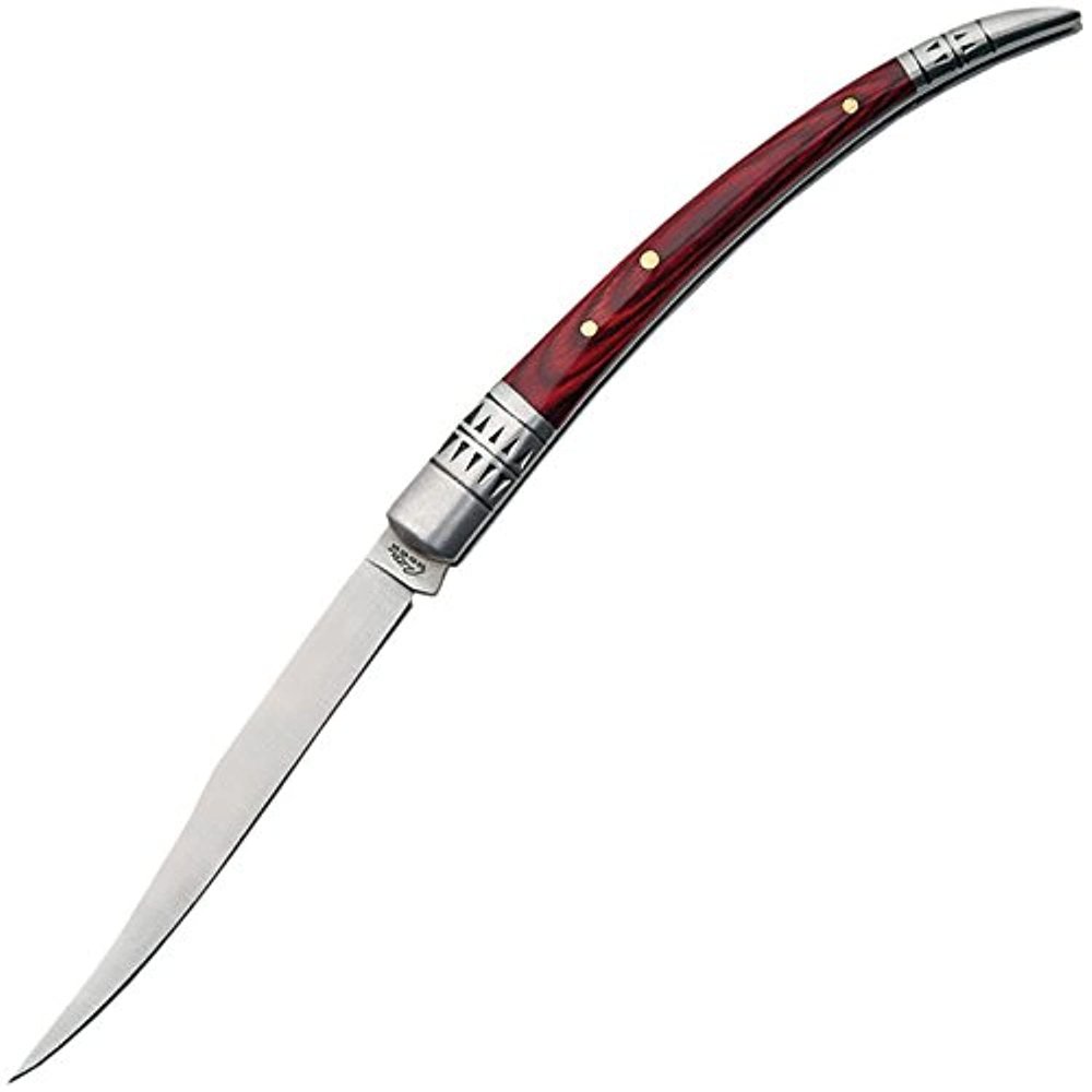 Rite Edge 4 Spanish Folding Fruit Knife  Slim Folding Pocket Knife with Stainless Steel Blade, Pakkawood Handle & Bolster for Peeling, Food Prep, EDC & Outdoor Use
