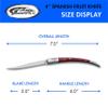 Rite Edge 4 Spanish Folding Fruit Knife  Slim Folding Pocket Knife with Stainless Steel Blade, Pakkawood Handle & Bolster for Peeling, Food Prep, EDC & Outdoor Use view 3