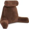 Husband Pillow XXL - Reading Pillow Bed Chair with Arms & Back Support - Chocolate - Back Pillow for Bed Sitting Up - BedRest Arm Pillow - Comfy Reading Pillow for Adults view 1