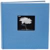 Fabric Frame Cover Photo Album 200 Pockets Hold 5x7 Photos, Sky Blue view 1
