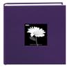 Fabric Frame Cover Photo Album 200 Pockets Hold 4x6 Photos, Grape Purple view 1