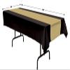 Beistle Black and Gold Plastic Tablecover view 2