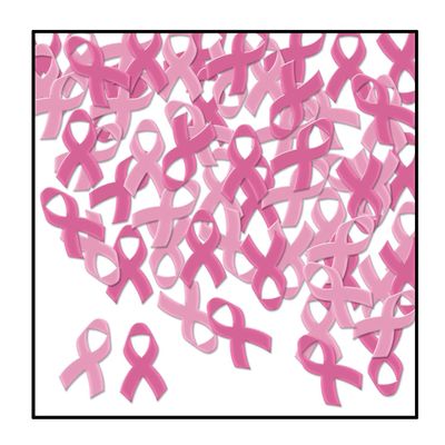 Fanci-Fetti Pink Ribbons (cerise & pink) Party Accessory (1 count) (1 Oz/Pkg)