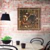 La Belle Dame sans Merci Waterhouse by John William Waterhouse | Woven Tapestry Wall Art Hanging | Renaissance Medieval Knight & Lady | 100% Cotton USA Size 53x44 view 2