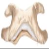 Save My Face!" La Petite Pillow (Champagne, Satin) view 2