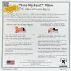 Save My Face!" La Petite Pillow (Champagne, Satin) view 4