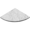Tenedos Premium Quality Italian Carrara Bianco White Greyish 9x9 Marble Bathroom Accessories Corner Shower Shelf Tile Polished (1 Piece) view 1