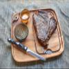 Ironwood Gourmet Fort Worth Steak Plate with Juice Channel, Acacia Wood 13 x 11 x 0.75 -inches, Brown view 2