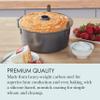 Chicago Metallic Angel Food Cake Pan with Cooling Feet, 2-Piece Nonstick Tube Pan, 9.5 Inch Carbon Steel, Perfect for Pound and Sponge Cakes view 4
