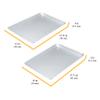 Chicago Metallic Commercial II Traditional Uncoated 16-3/4 by 12-Inch Jelly-Roll Pan, Perfect for making jelly rolls, cookies, pastries, pizza, one-pan meals, and more, Set of 2 view 2