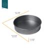 Chicago Metallic Professional Non-Stick Round Cake Pan, 8-Inch view 3