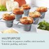 Chicago Metallic 6-Cup Popover Pan, Heavyweight Aluminized Steel with Nonstick Coating, Ideal for Yorkshire Pudding, Muffins, and Popovers view 3
