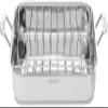 Cuisinart 16-Inch Roasting Pan, Induction Compatible Premium Rectangular Roaster Pan With Rack, Stainless Steel Roasting Pan with Rack, Large Capacity, Dishwasher Safe view 1