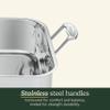 Cuisinart 16-Inch Roasting Pan, Induction Compatible Premium Rectangular Roaster Pan With Rack, Stainless Steel Roasting Pan with Rack, Large Capacity, Dishwasher Safe view 4