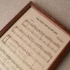 3rd wedding anniversary gift,Leather engraving, music notes sheet engraved on real leather, leather picture, custom engraving view 4
