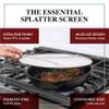 BergKoch Splatter Screen for Frying Pan - 9.5 Inch Stainless Steel Grease Splatter Guard - Cover Oil Splash when Sizzling Bacon, Cooking Fried Chicken or Popcorn view 2