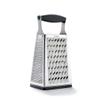 Cuisipro Stainless Steel Cheese Grater with Handle, 4 Sided Box Grater for Kitchen, Ginger Grater Dishwasher Safe, Fruit and Vegetables Slicer, Cheese Shredder for Potato, Chocolate, Parmesan, Ginger view 1