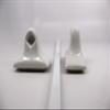 Bath Accessories 24" White Ceramic Towel Bar - Not for Flat Surface Installation view 3