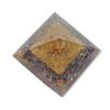 Charged Chakra New Orgonite Orgone Amethyst 2.25" Pyramid Crystals Gemstones Copper Metal Mix Reiki Chakra view 4