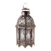 Accent Plus Christmas Decorations Indoor Lantern Decorative Outdoor Christmas Decorations Candle Lantern Moroccan Candle Holders Metal Hanging Lantern, Copper Colored 4 X 4 X 9.5 Inches view 1