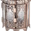 Accent Plus Christmas Decorations Indoor Lantern Decorative Outdoor Christmas Decorations Candle Lantern Moroccan Candle Holders Metal Hanging Lantern, Copper Colored 4 X 4 X 9.5 Inches view 3